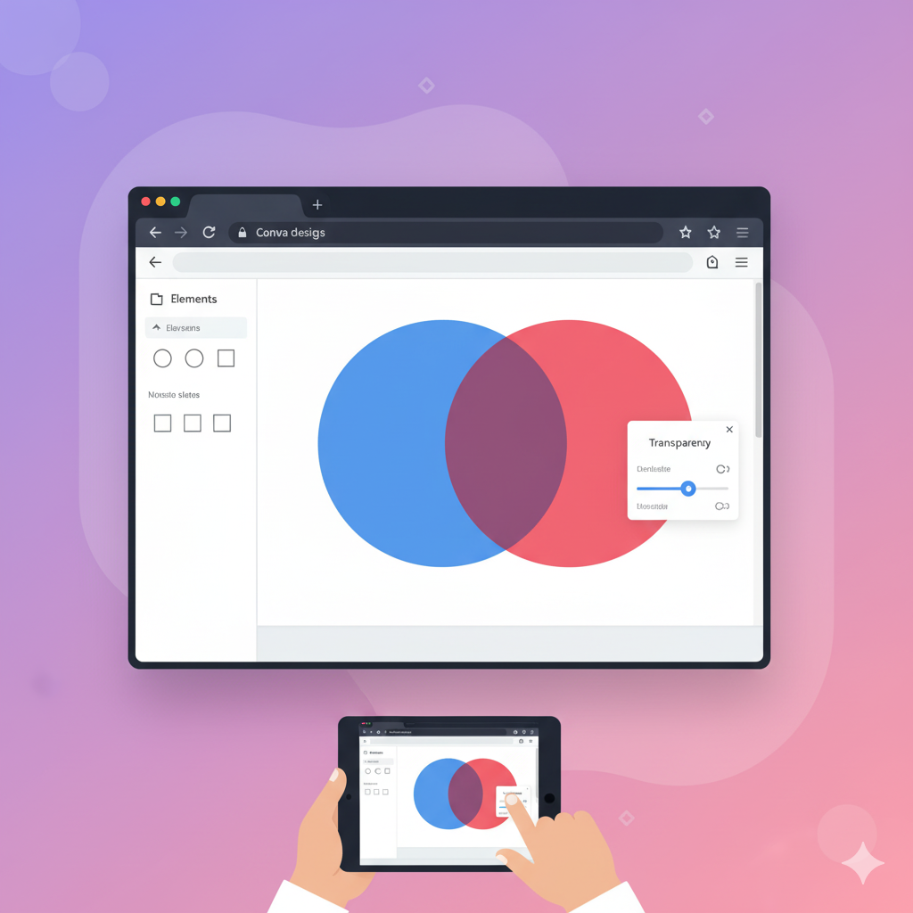 Cara Menggunakan Warna Transparan di Canva