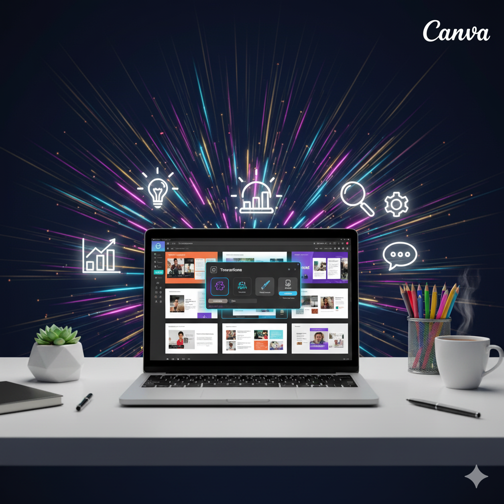 Cara Mengatur Transisi Antar Slide di Canva