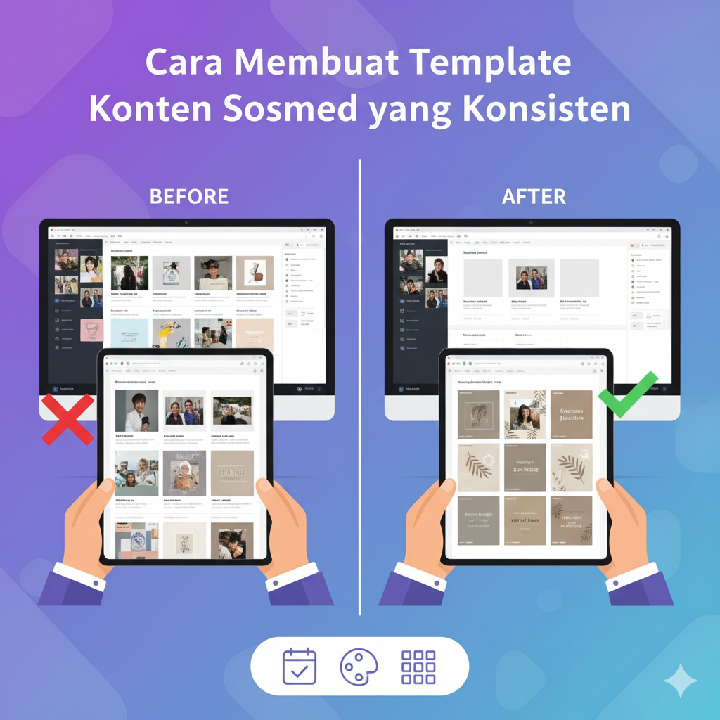 Cara Membuat Template Konten Sosmed yang Konsisten