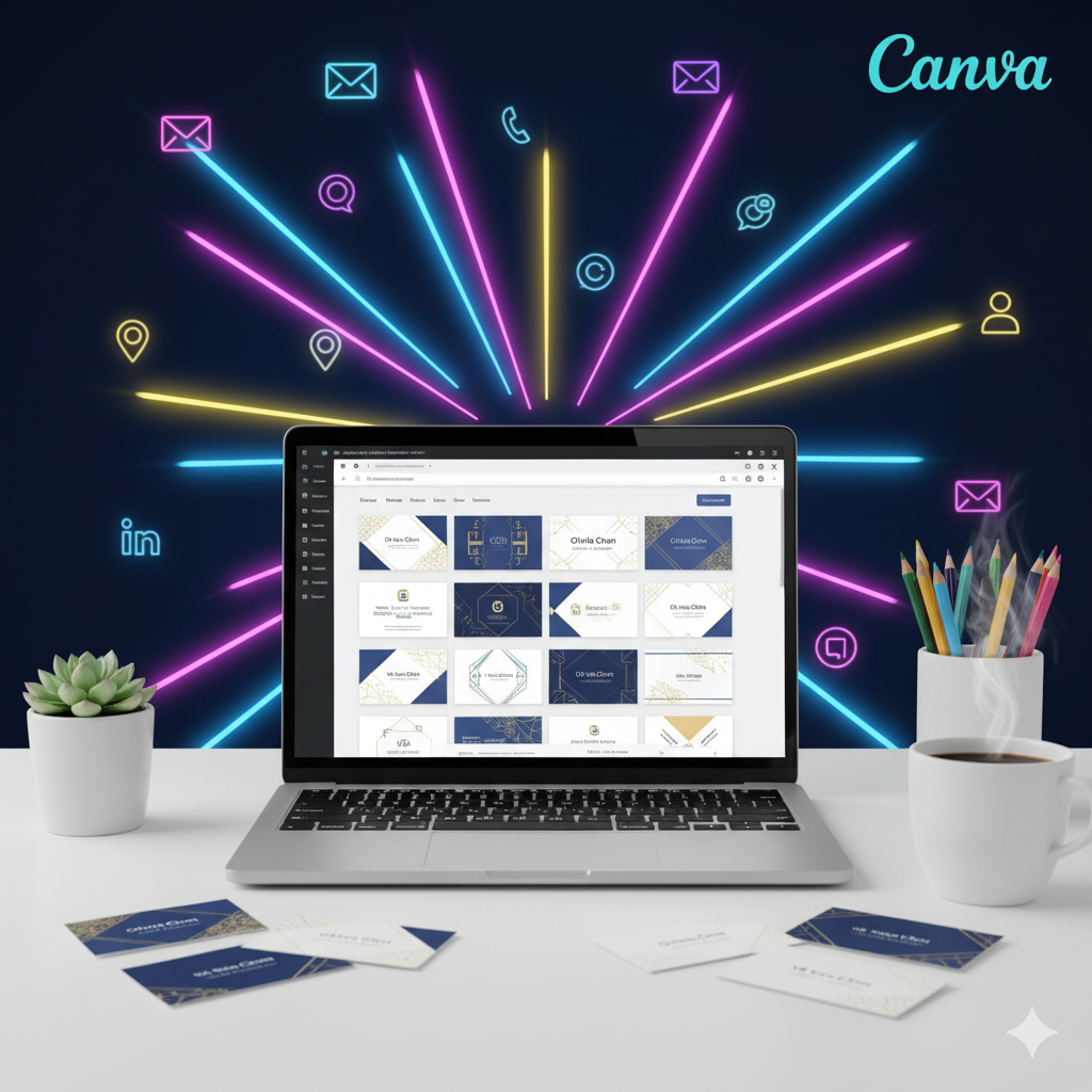 Desain Kartu Nama Profesional di Canva