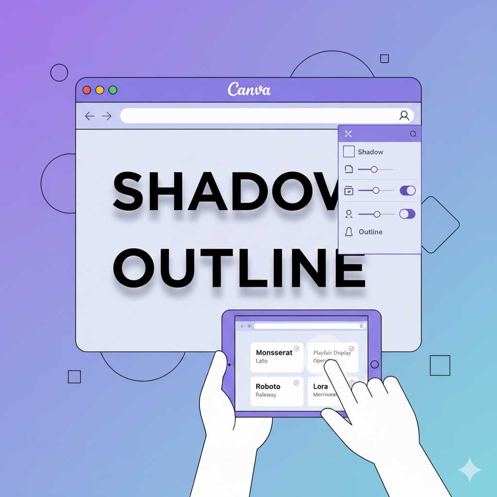 Cara Membuat Efek Bayangan dan Outline pada Teks