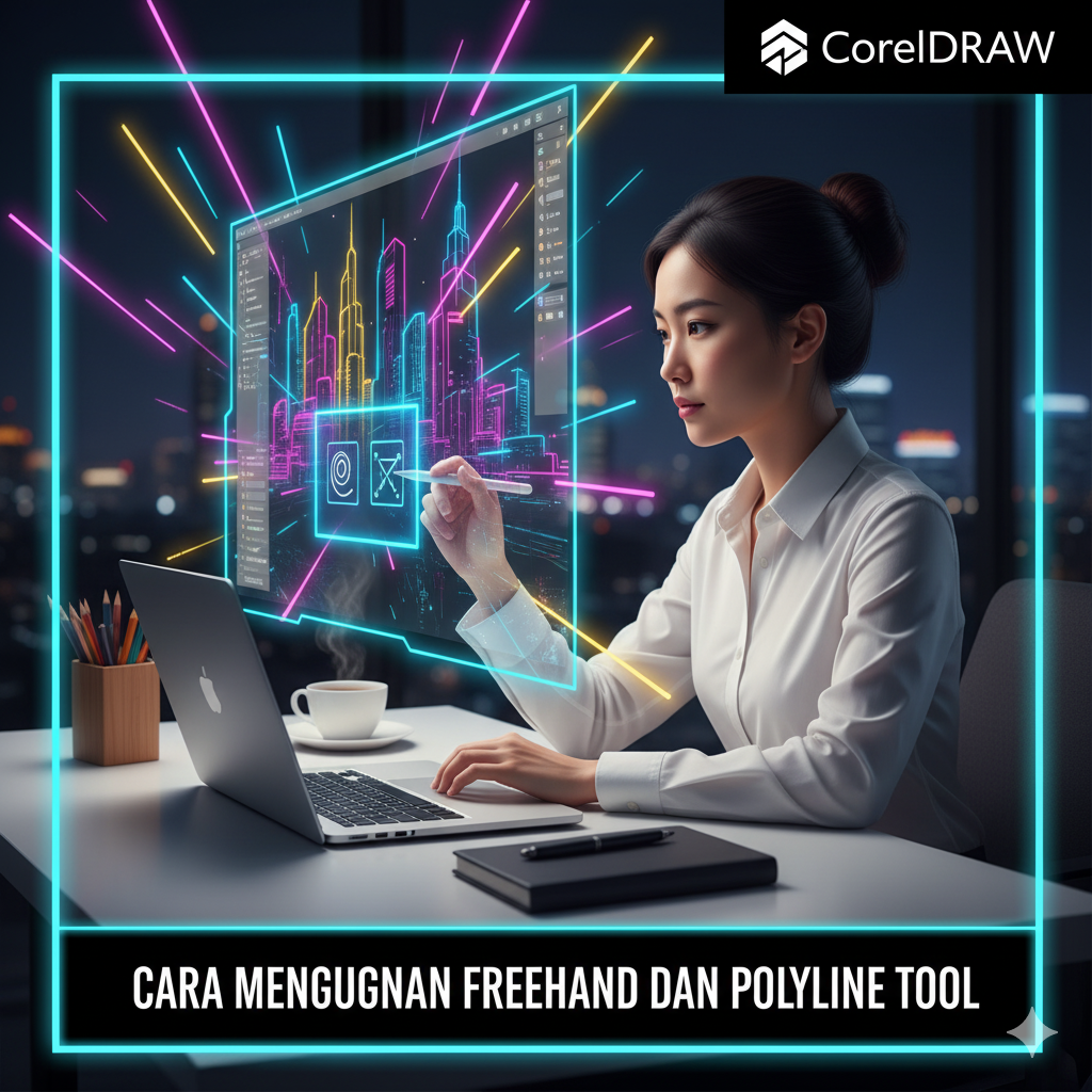 Cara Menggunakan Freehand dan Polyline Tool