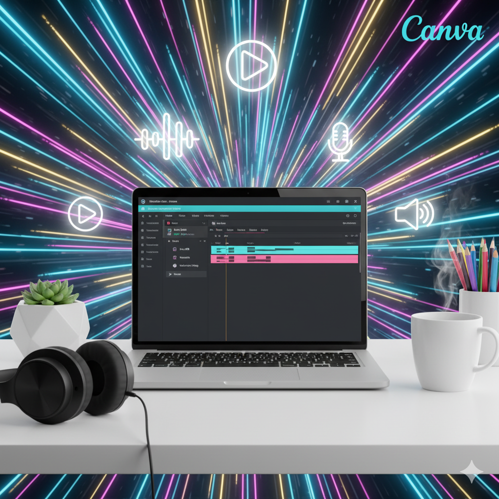 Menambahkan Musik dan Efek Suara di Canva