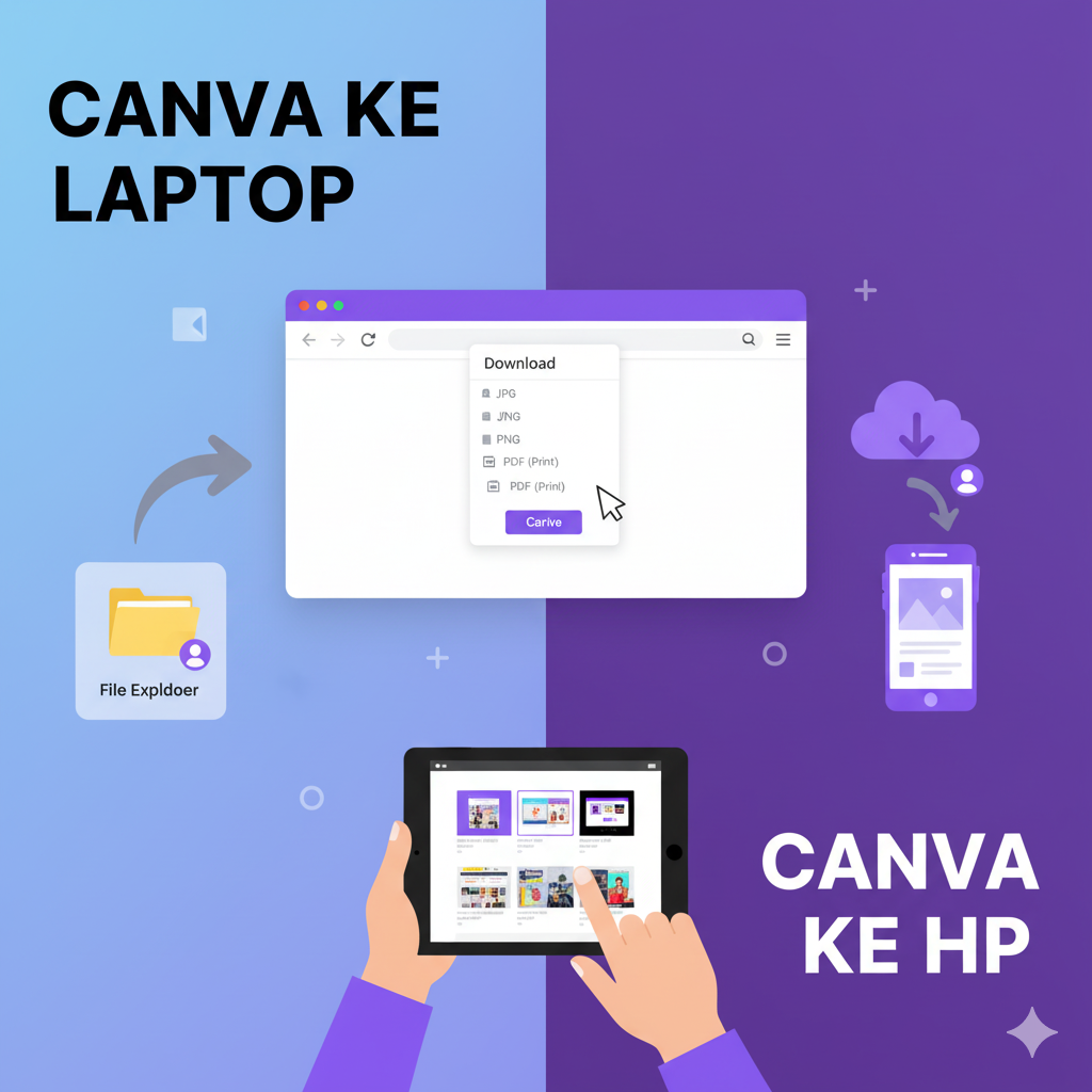 Cara Menyimpan Desain dari Canva ke HP dan Laptop