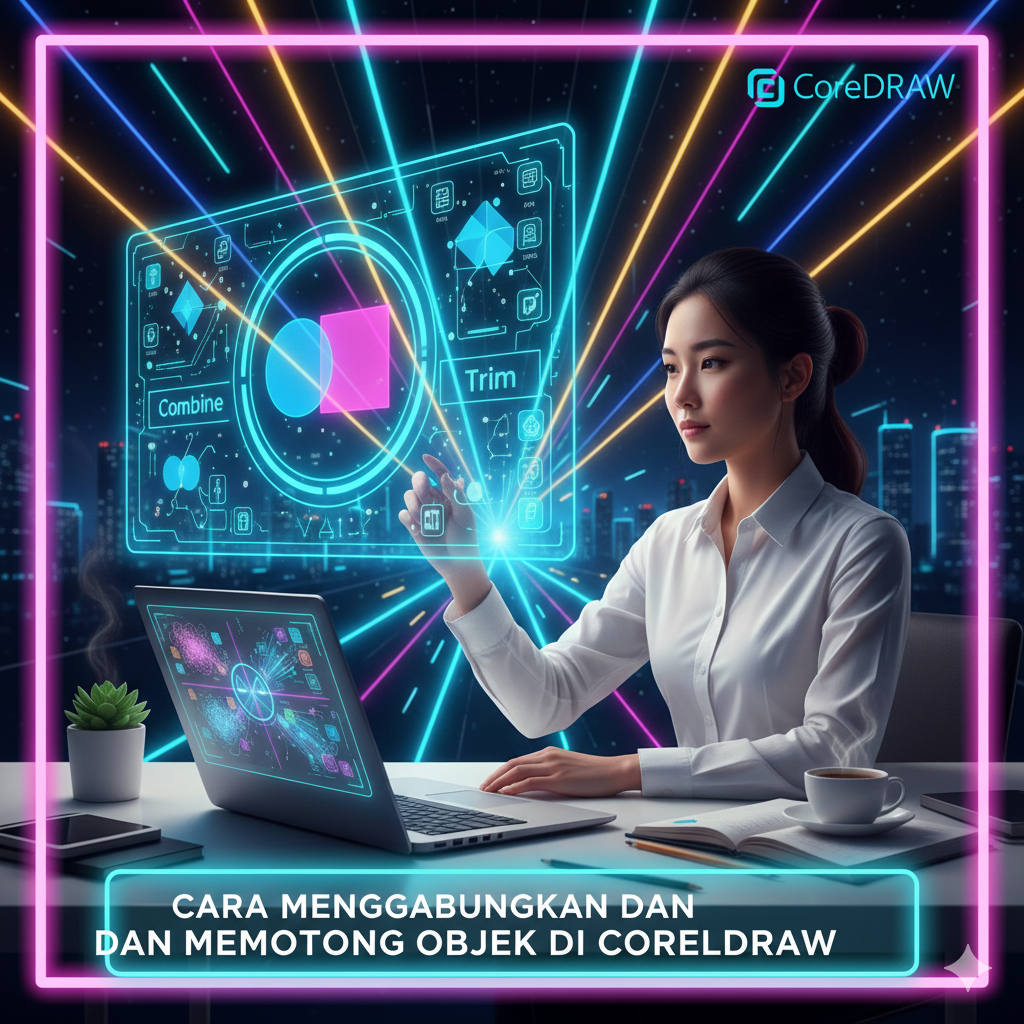 Cara Menggabungkan dan Memotong Objek di CorelDRAW