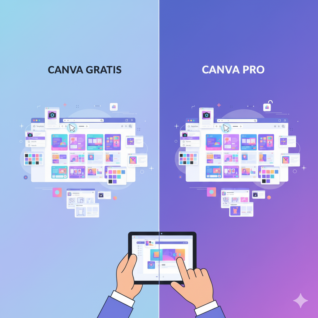 Perbedaan Canva Gratis dan Canva Pro