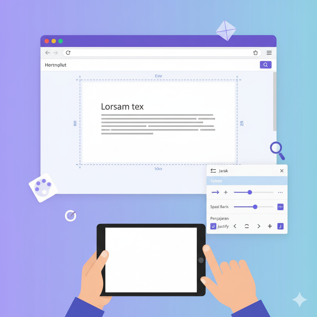 Mengatur Jarak dan Spasi Teks di Canva Supaya Rapi