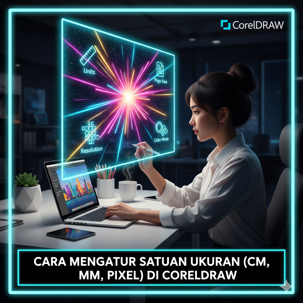 Cara Mengatur Satuan Ukuran (cm, mm, pixel) di CorelDRAW