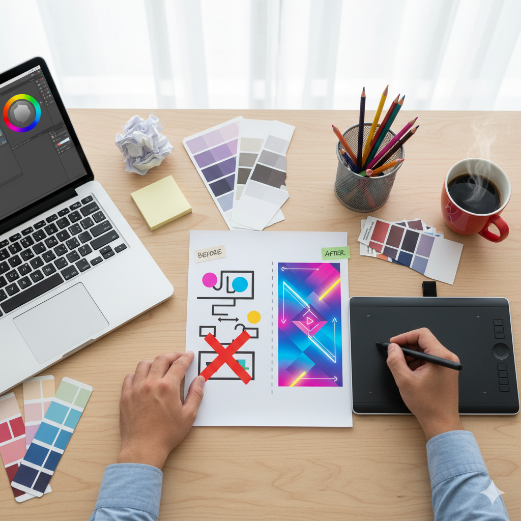 Desain Neon dan Gradien yang Lagi Hits