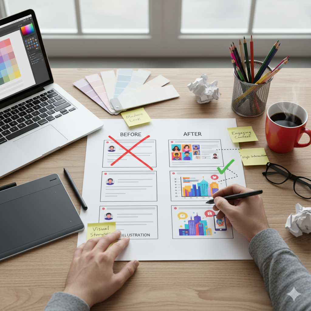 Trend Ilustrasi dalam Konten Sosial Media