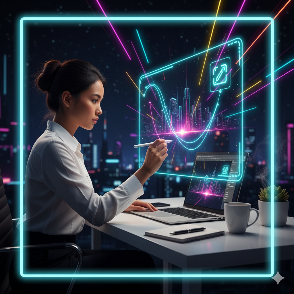 Teknik Menggambar Garis Lengkung dengan Bézier Tool