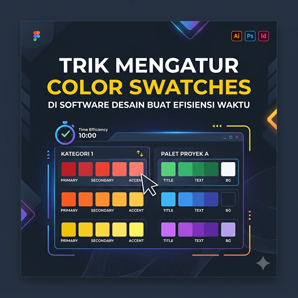 Trik Mengatur Color Swatches di Software Desain Buat Efisiensi