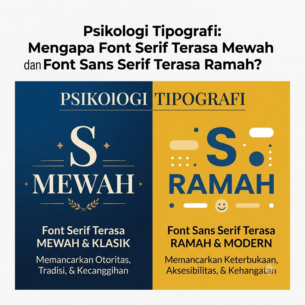Mengapa Font Serif Terasa Mewah dan Font Sans Serif