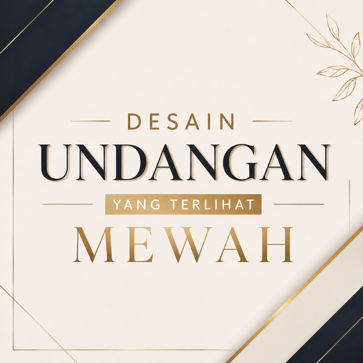 Desain Undangan yang Terlihat Mewah