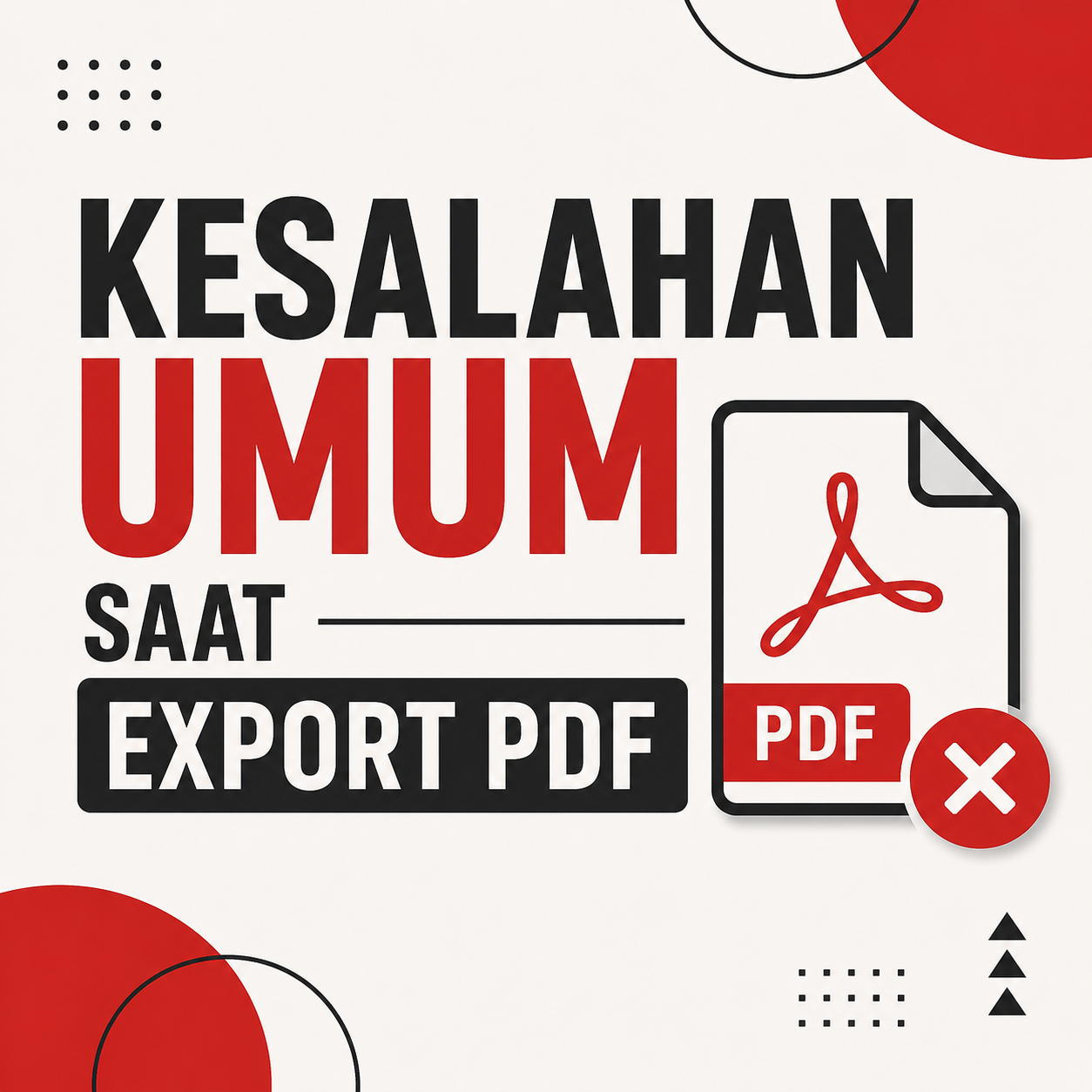 Kesalahan Umum Saat Export PDF yang Bikin Hasil Cetak Berantakan