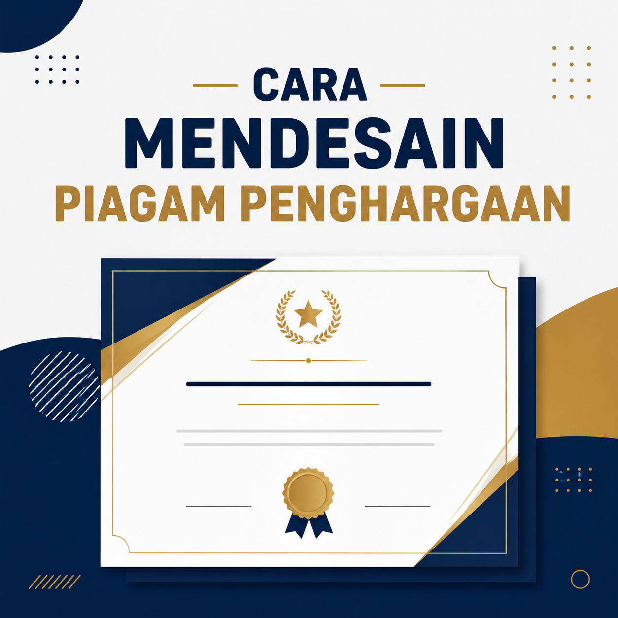 Cara Mendesain Piagam Penghargaan