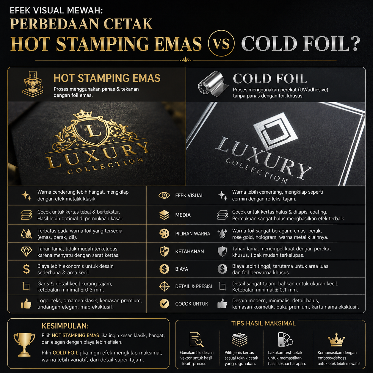 Efek Visual Mewah: Perbedaan