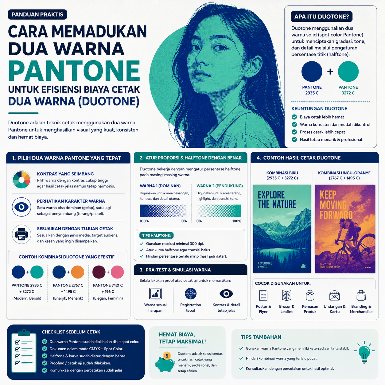 Cara Memadukan Dua Warna