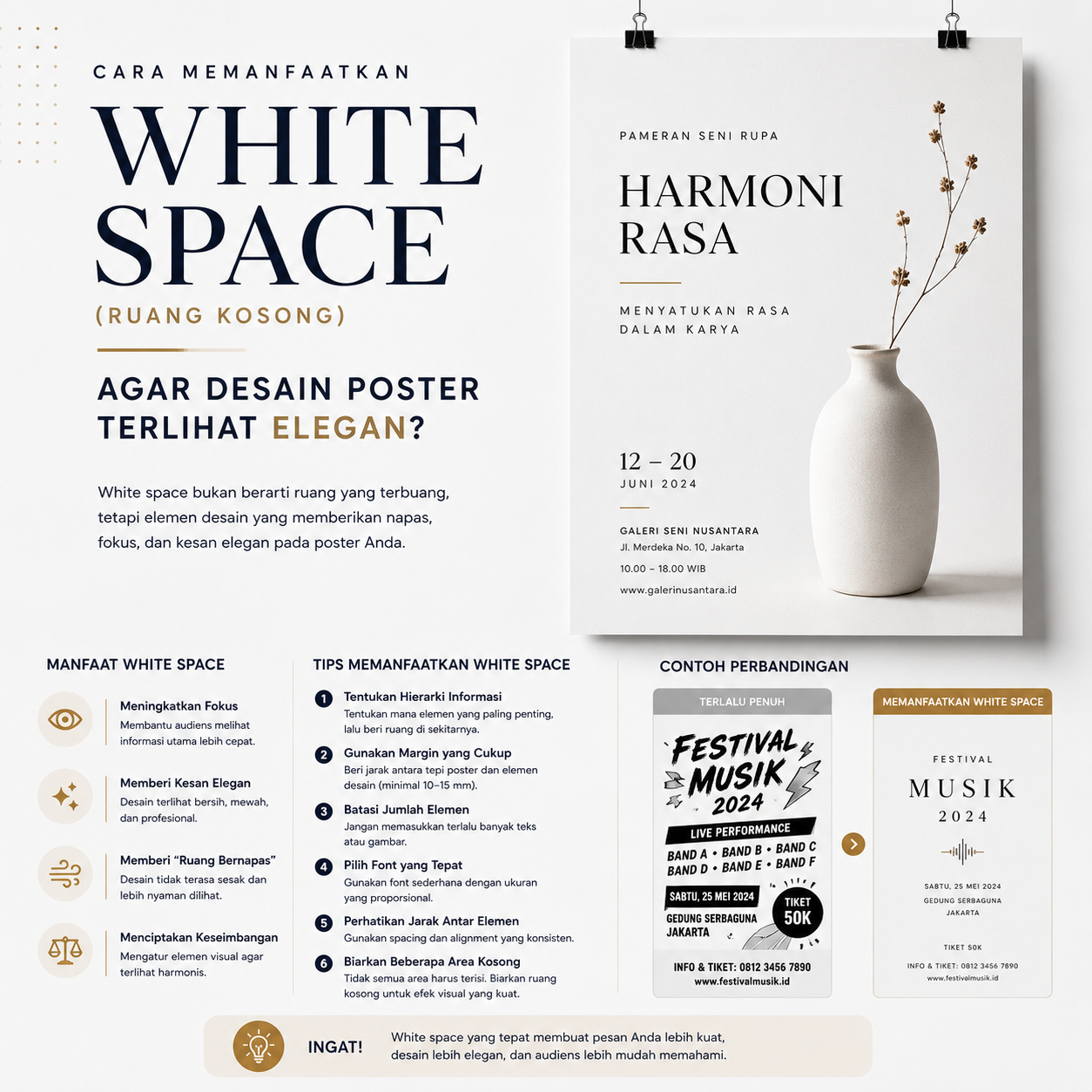 Cara Memanfaatkan White Space (Ruang Kosong) Agar Desain