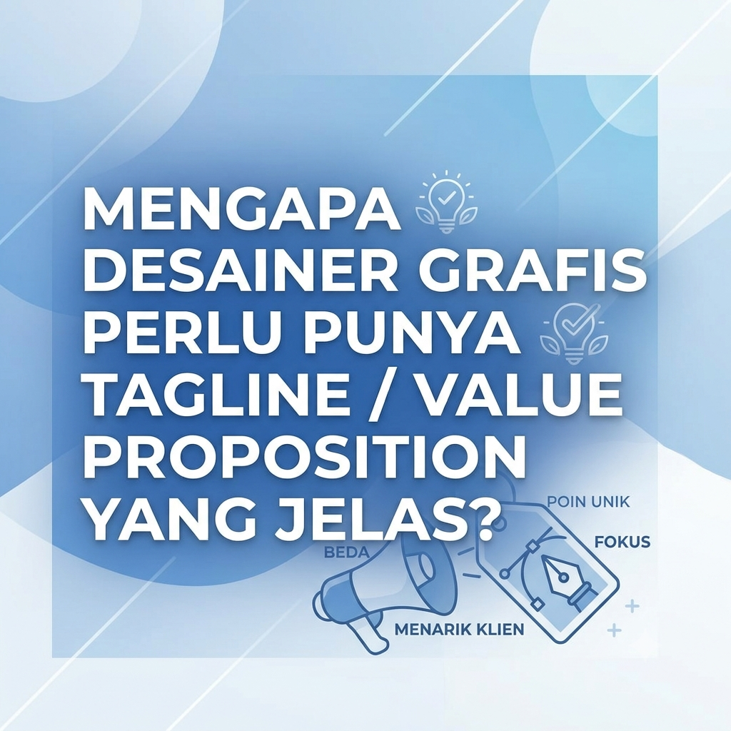 Grafis Perlu Punya Tagline / Value Proposition yang Jelas