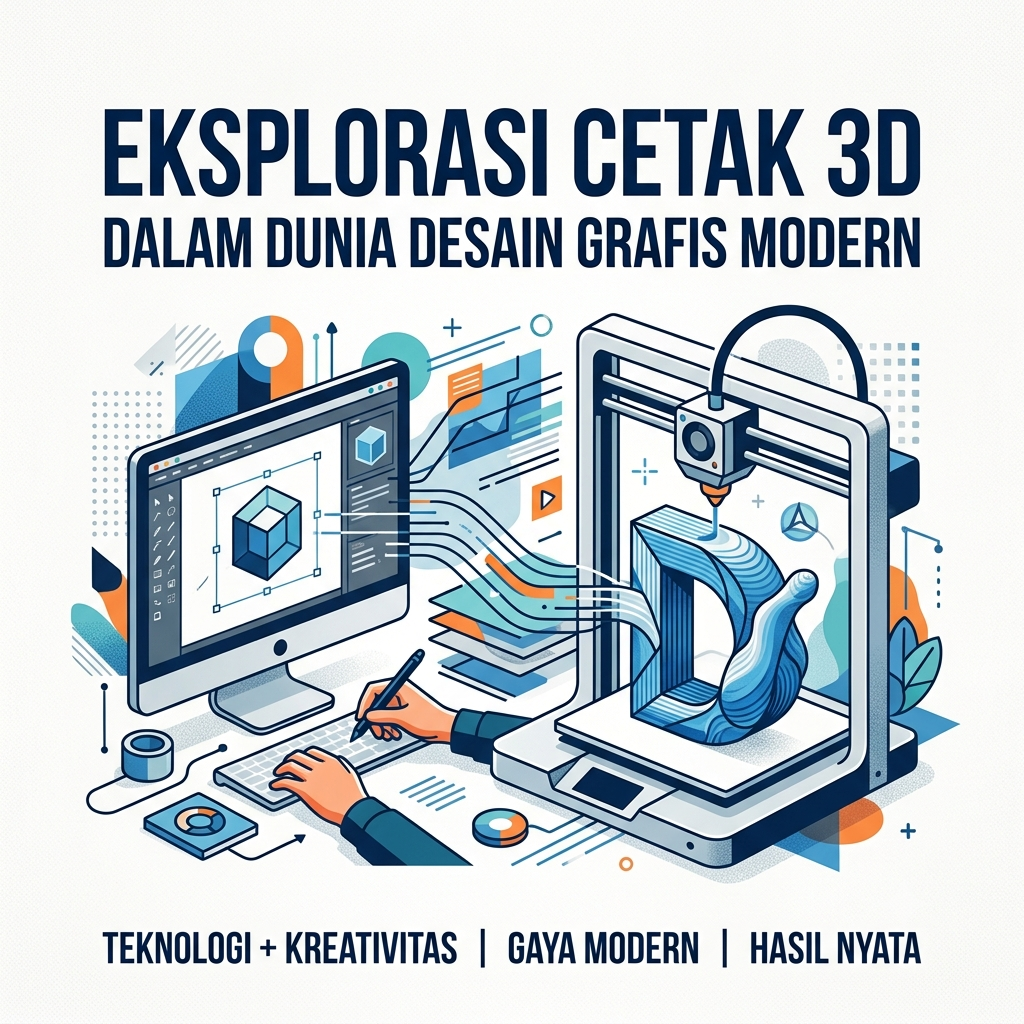Eksplorasi Cetak 3D dalam Dunia Desain Grafis Modern