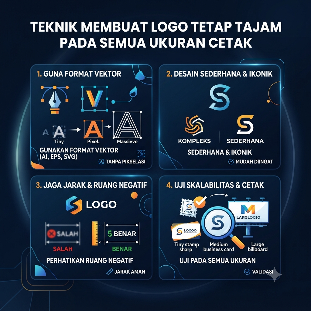 Teknik Membuat Logo Tetap Tajam pada