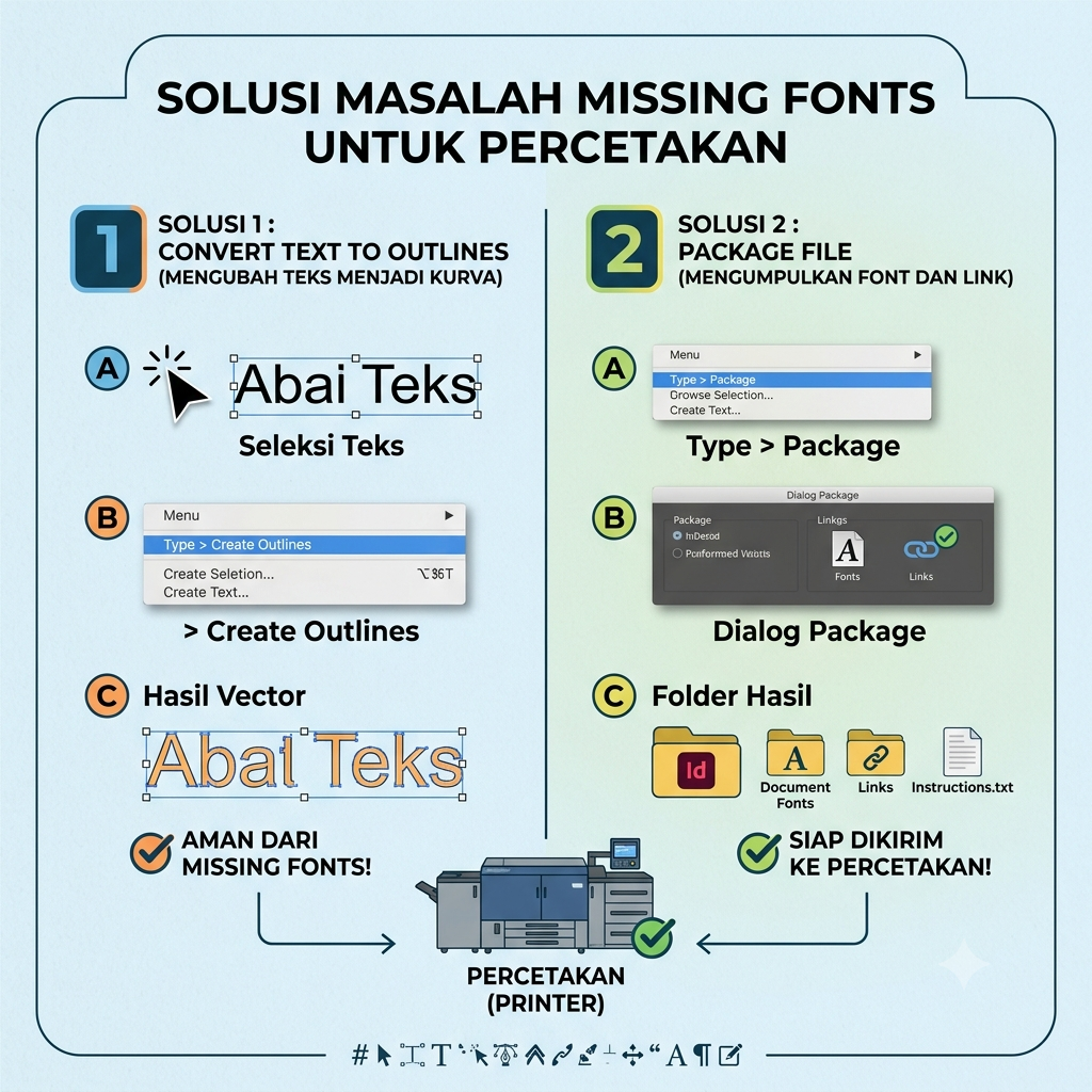 Cara Mengatasi Masalah Missing Fonts Saat File Desain