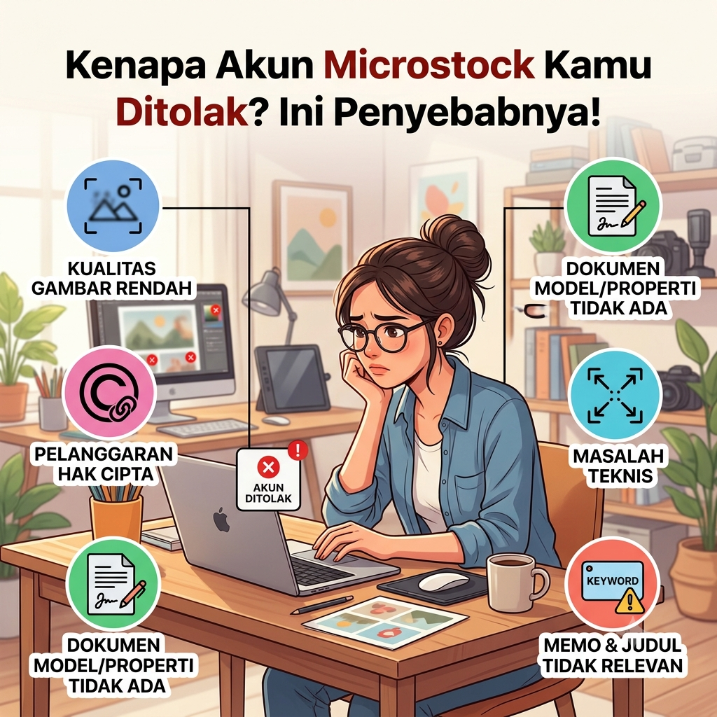 Kenapa Akun Microstock Kamu Ditolak? Ini Penyebabnya!