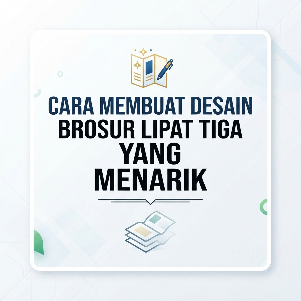 Cara Membuat Desain Brosur Lipat Tiga yang Menarik