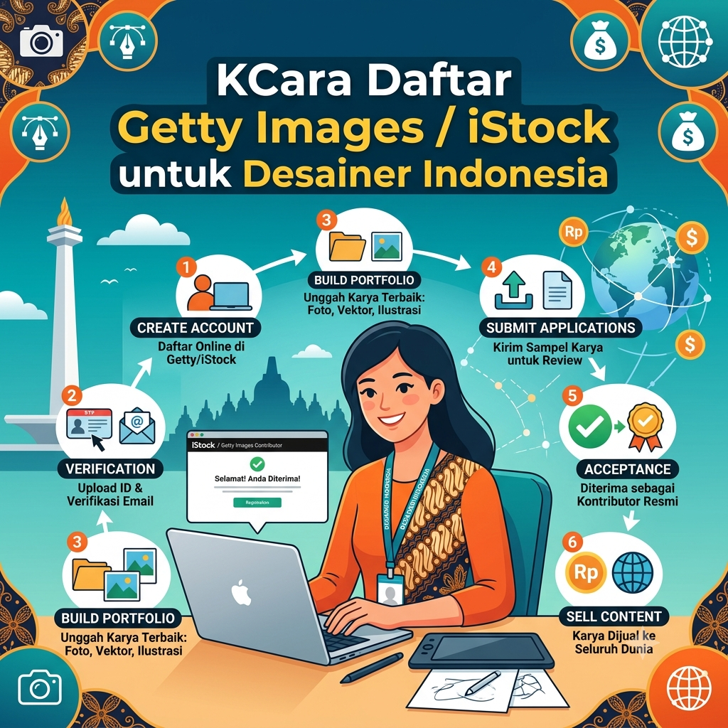 Cara Daftar Getty Images / iStock untuk Desainer Indonesia