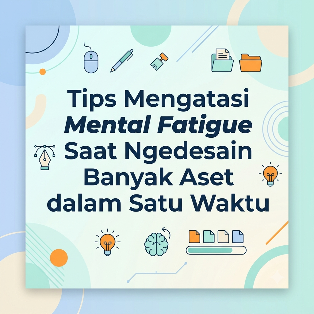 Tips Mengatasi Mental Fatigue Saat Ngedesain Banyak Aset