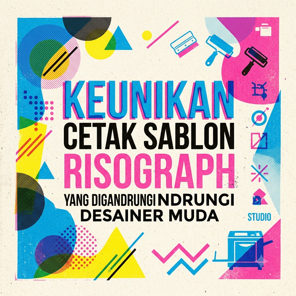 Keunikan Cetak Sablon Risograph