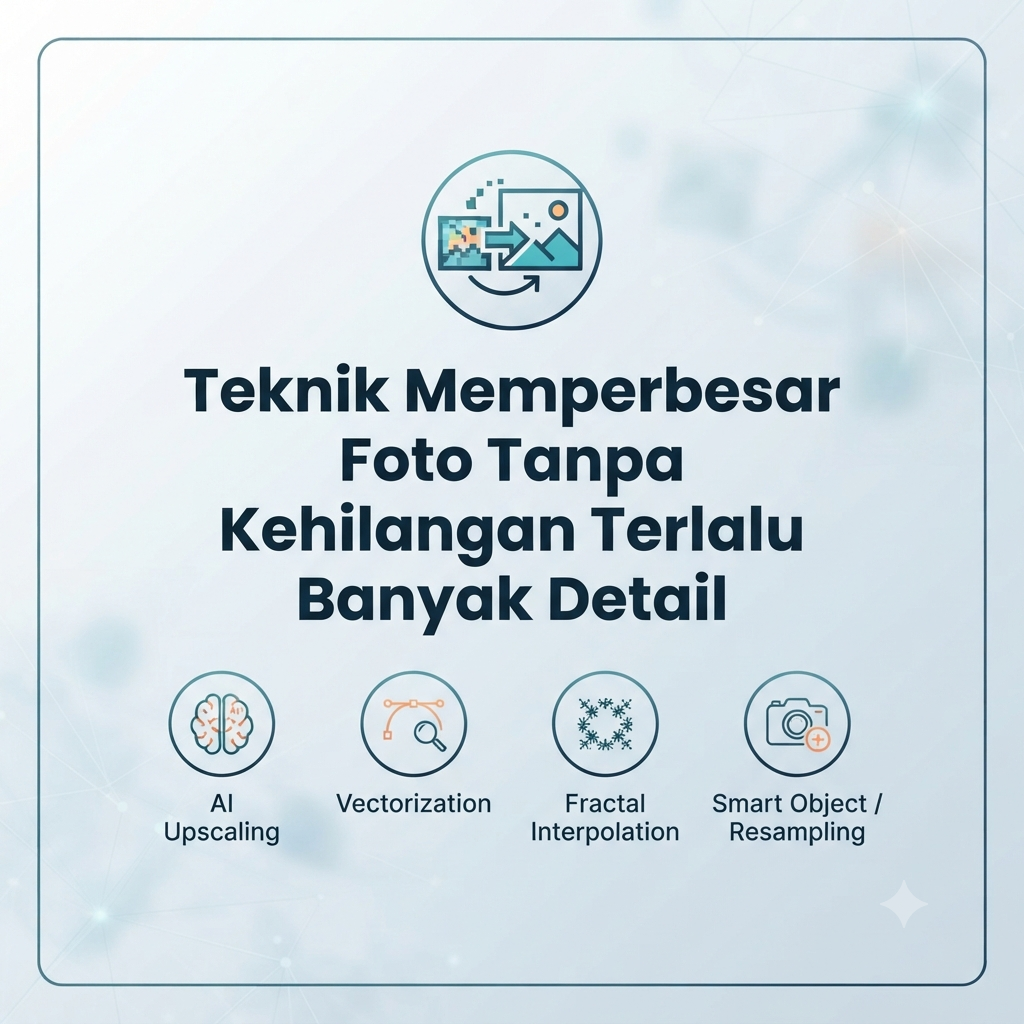 Teknik Memperbesar Foto Tanpa Kehilangan Terlalu Banyak Detail