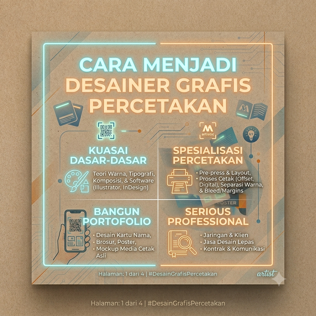 Cara Menjadi Desainer Grafis Percetakan