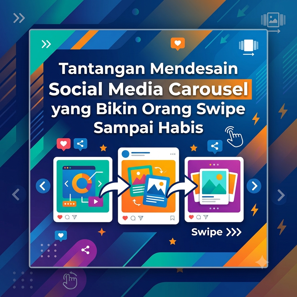 Tantangan Mendesain Social Media Carousel yang Bikin Orang Swipe Sampai Habis