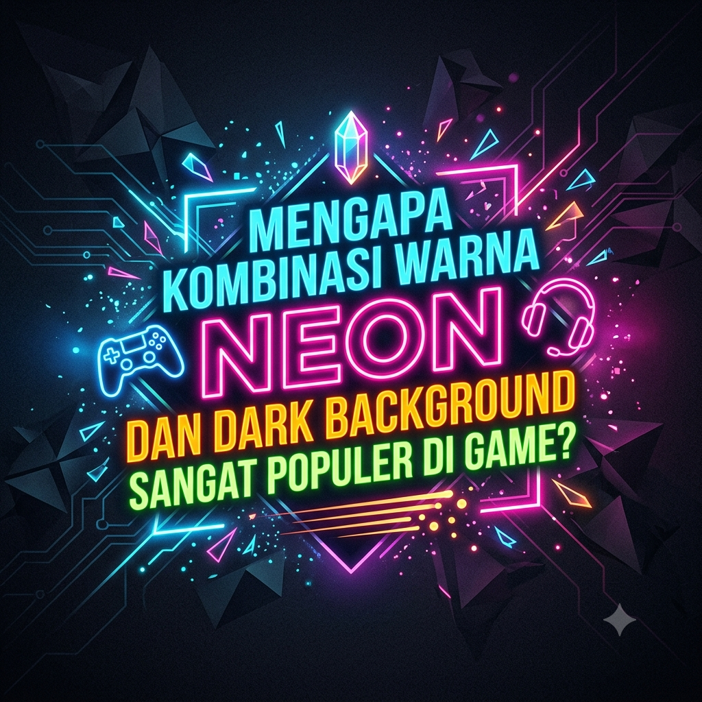 Kombinasi Warna Neon dan Dark Background Populer di Game