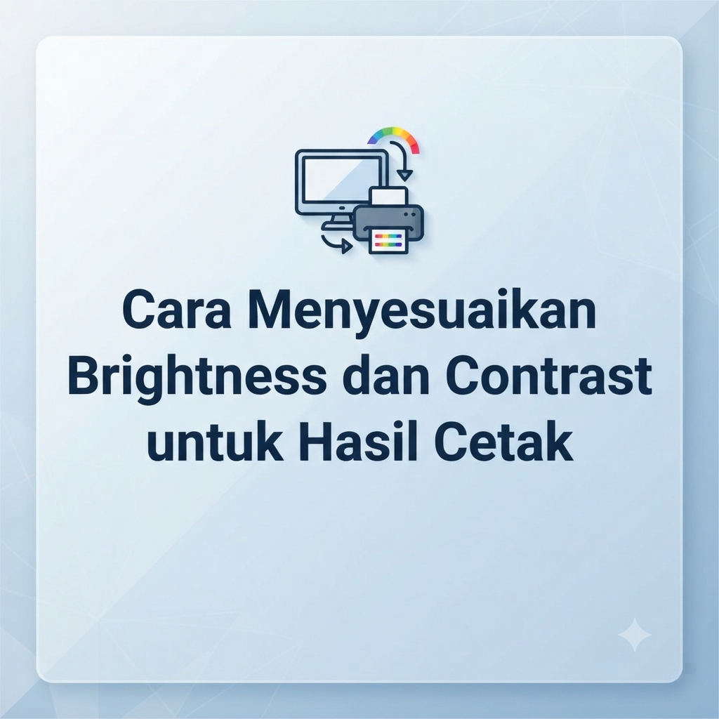 Cara Menyesuaikan Brightness dan Contrast untuk Hasil Cetak