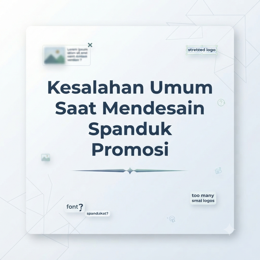 Kesalahan Umum Saat Mendesain Spanduk Promosi