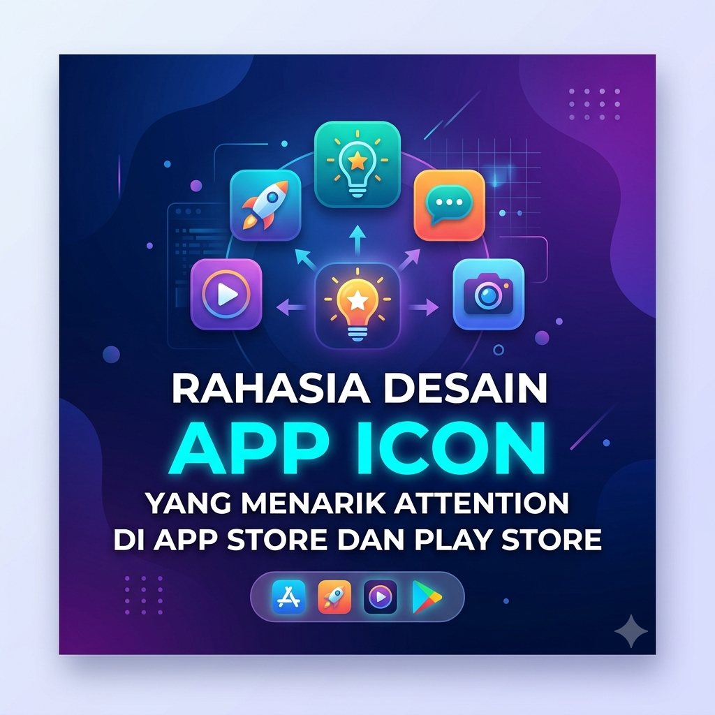 Rahasia Desain App Icon yang Menarik Attention di App Store dan Play Store