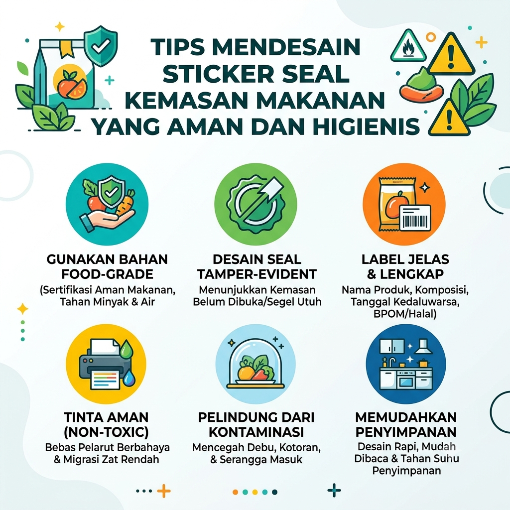 Tips Mendesain Sticker Seal Kemasan