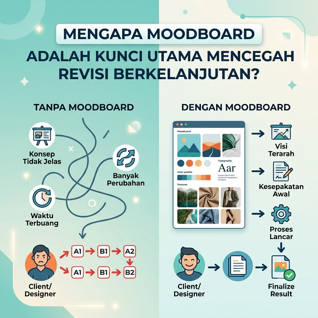 Moodboard Adalah Kunci Utama Mencegah Revisi Berkelanjutan