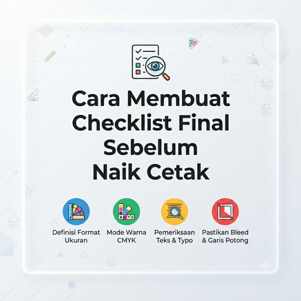 Cara Membuat Checklist Final Sebelum Naik Cetak