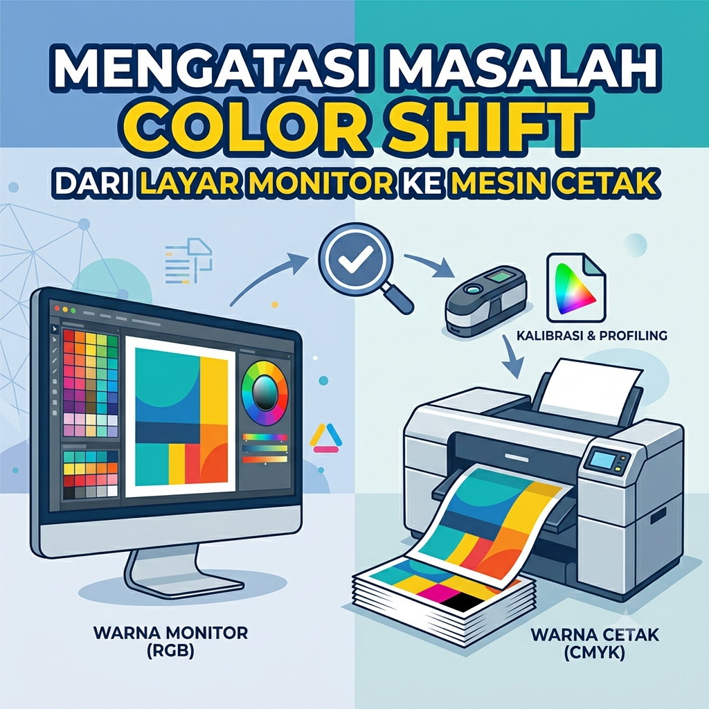 Mengatasi Masalah Color Shift dari Layar Monitor ke Mesin Cetak