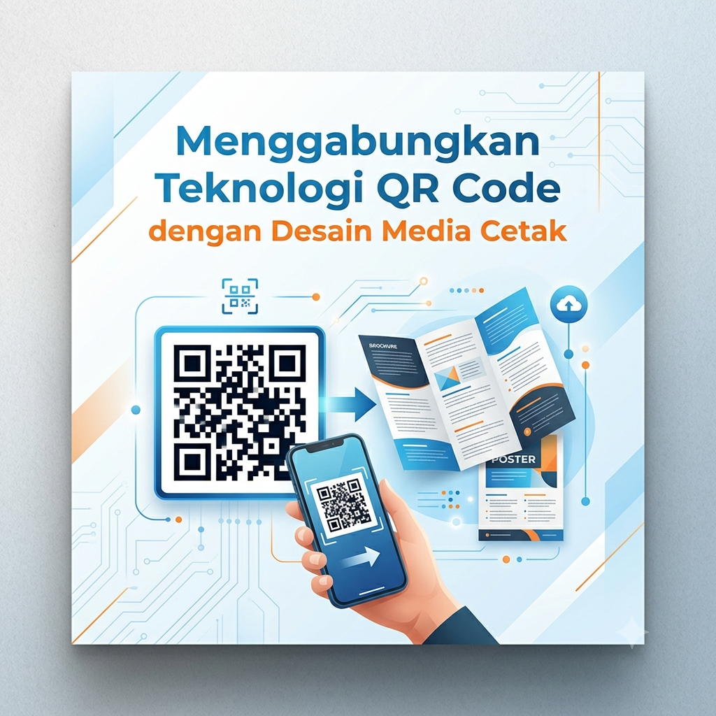Menggabungkan Teknologi QR Code dengan Desain Media Cetak