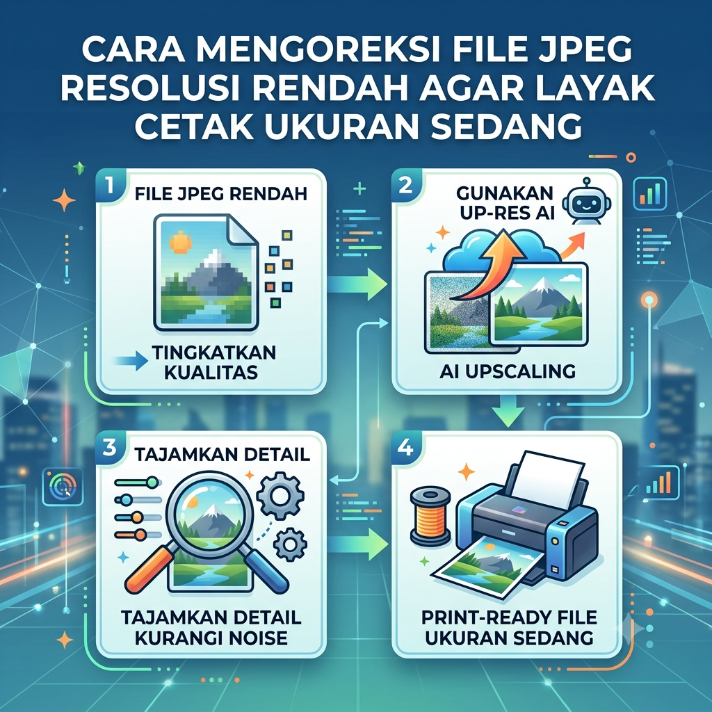 Cara Mengoreksi File JPEG Resolusi Rendah