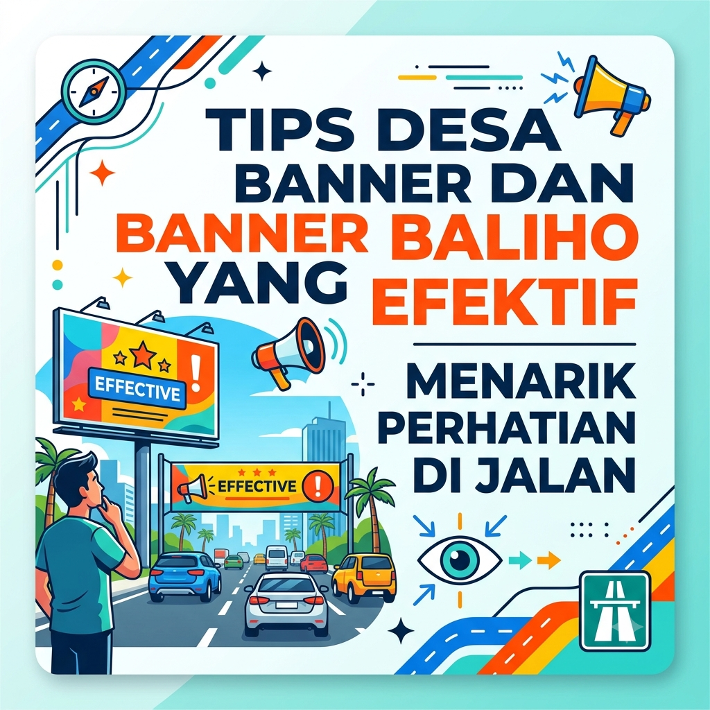 Tips Desain Banner dan Baliho yang Efektif Menarik  di Jalan