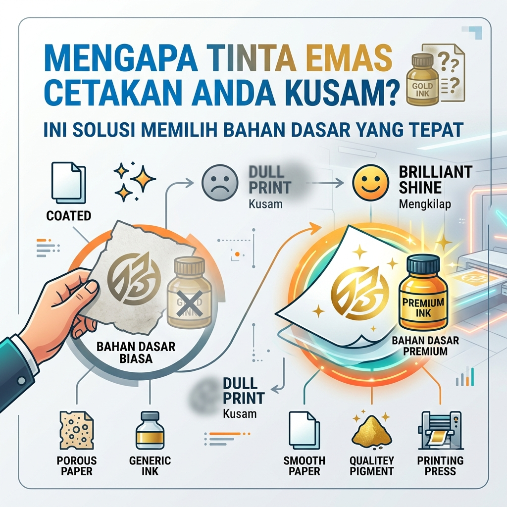 Mengapa Tinta Emas Cetakan Anda Kusam?