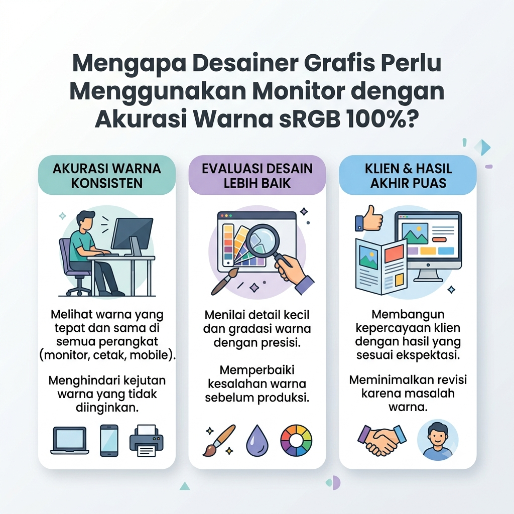 Perlu Menggunakan Monitor dengan Akurasi Warna sRGB 100%?