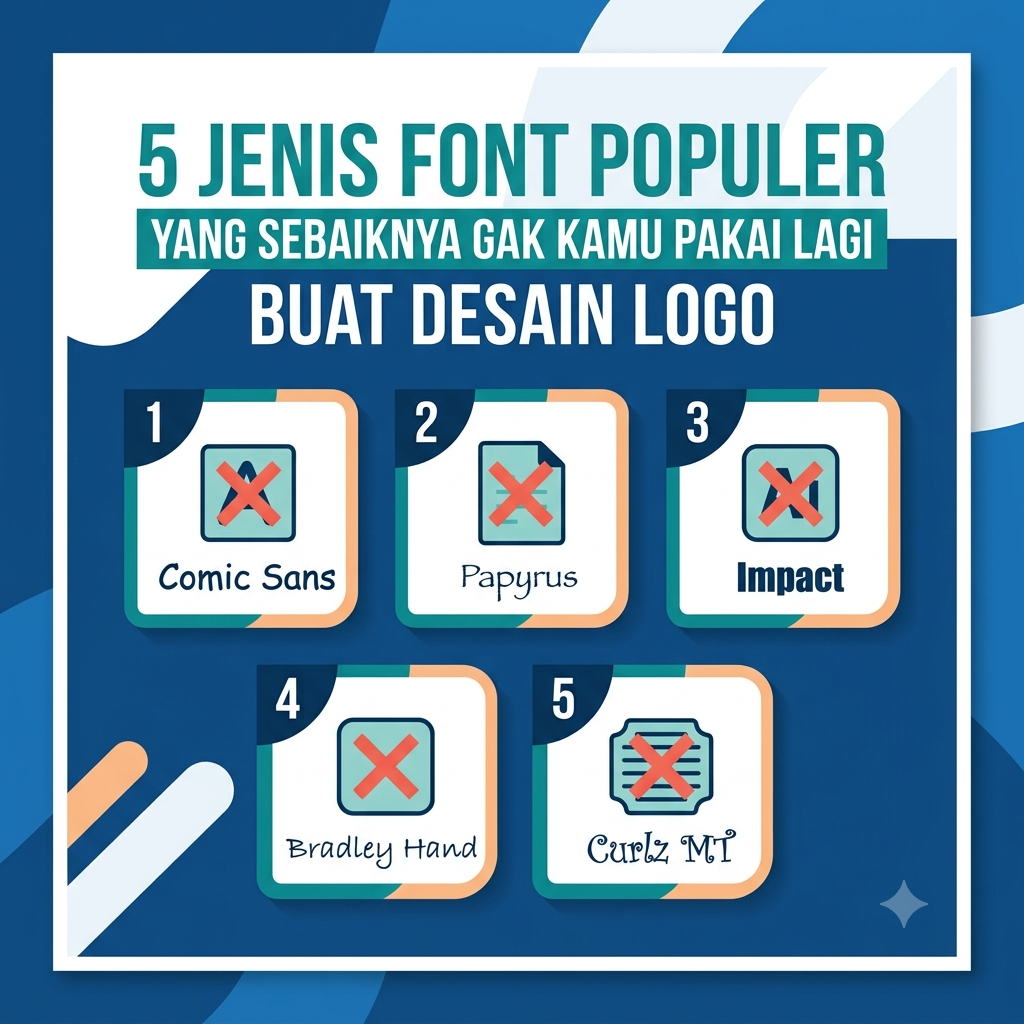 5 Jenis Font yang Sebaiknya Gak Kamu Pakai Buat Desain Logo