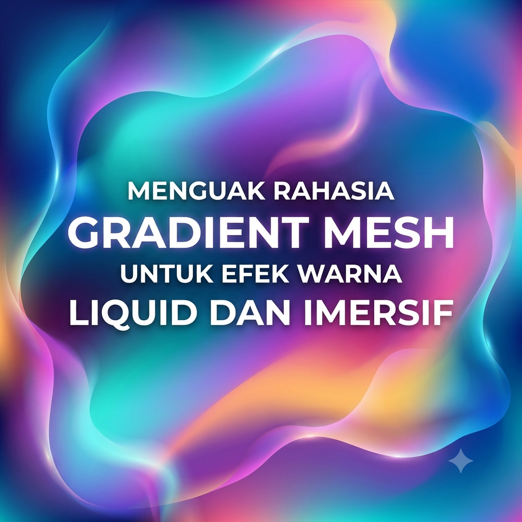 Rahasia Gradient Mesh untuk Efek Warna Liquid dan Imersif